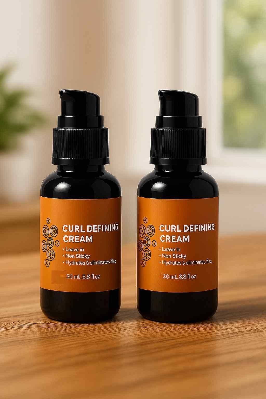 Curl Defining Leave-In Hydrating & Anti-Frizz Styling Hair Cream 30 ml (Pack of 2)