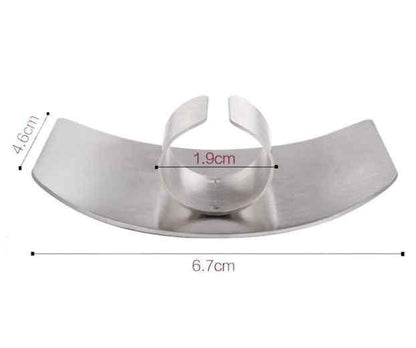 Stainless Steel Finger Protector Hand Guard (Pack of 4)