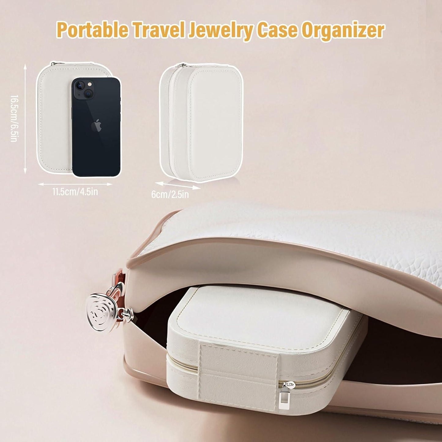 Compact Makeup Vanity with LED Mirror