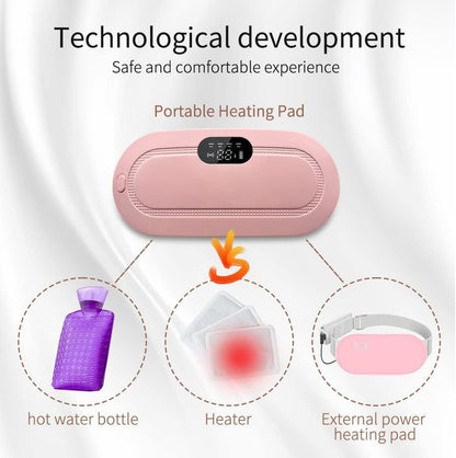 Portable Cordless Menstrual Heating Pad Belt for Women