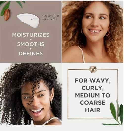 Curl Defining Leave-In Hydrating & Anti-Frizz Styling Hair Cream 30 ml (Pack of 2)