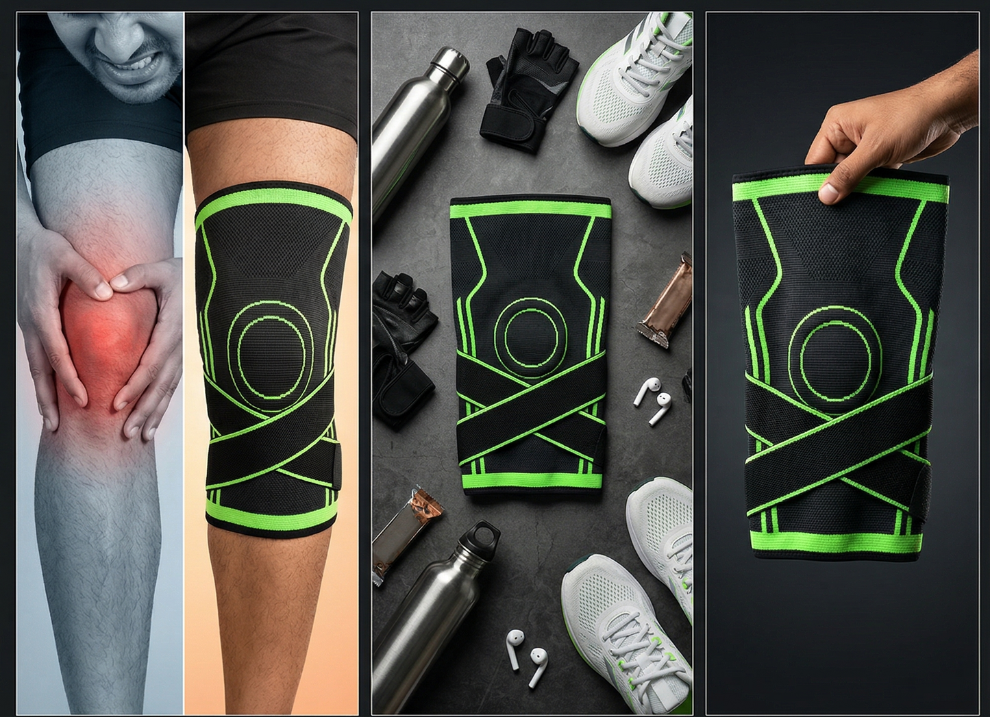 KneeGuard Pro™ – Ultimate 360° Compression & Support